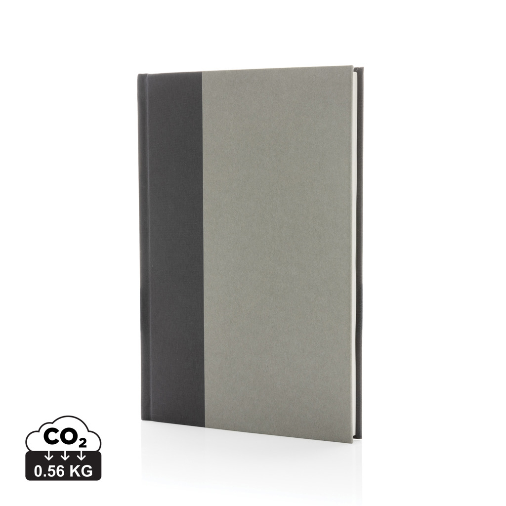 Carnet A5 personnalisé en Kraft et rPET Words Gris