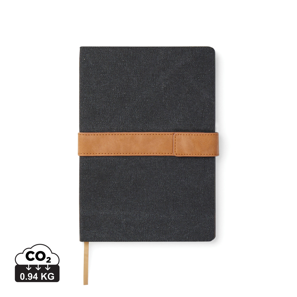 Carnet A5 personnalisable Bosler VINGA Noir