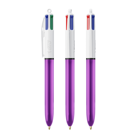 Stylo bille 4 couleurs promotionnel BIC® Shine