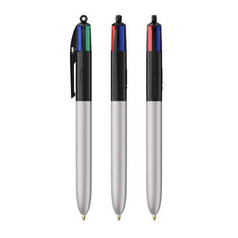 Stylo à bille BIC® personnalisable 4 Couleurs Glacé