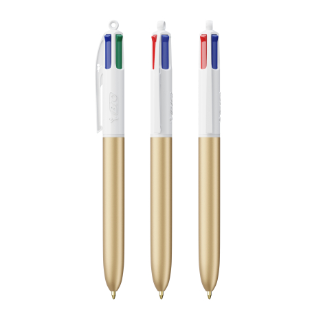 Stylo à bille BIC® personnalisable 4 Couleurs Glacé