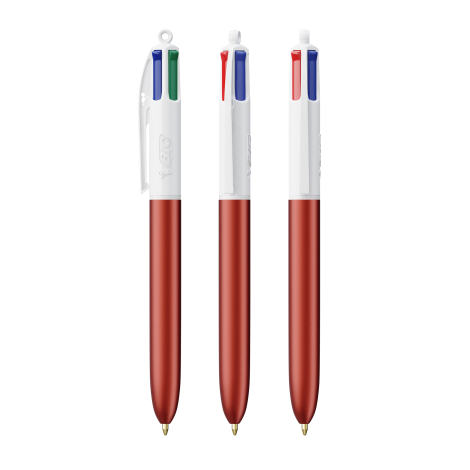 Stylo à bille BIC® personnalisable 4 Couleurs Glacé