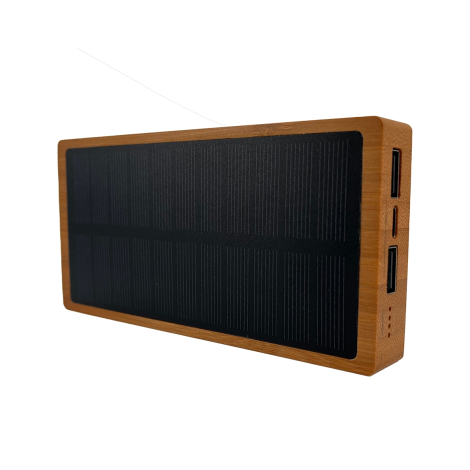 Batterie de secours personnalisable solaire 10 000 mAh