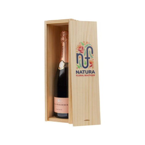 Coffret à vin en bois personnalisable 1x750ml