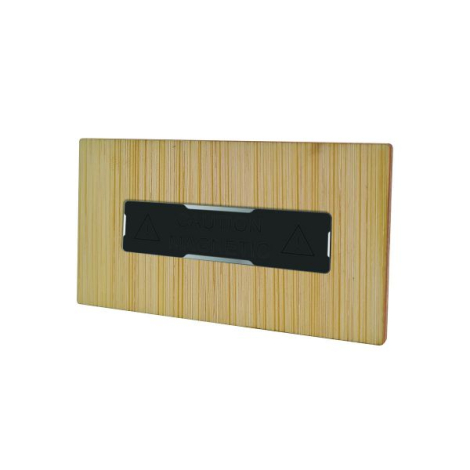 Badge en bambou rectangle personnalisé