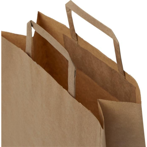 Sac personnalisable 25x32x11cm en papier Kraft - MOYEN