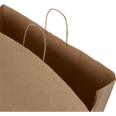 Sac papier Kraft 49,5x44x14cm publicitaire - XXL