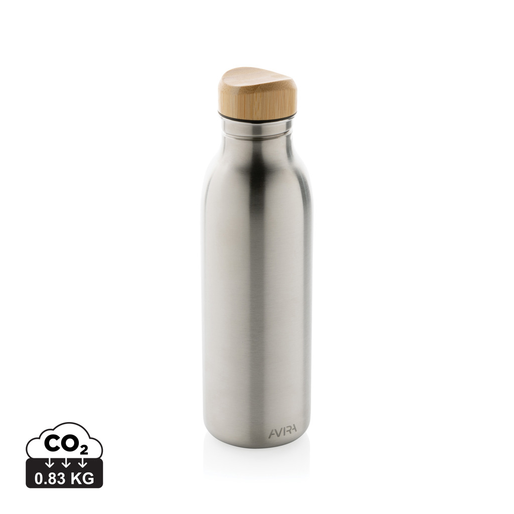 Bouteille 600ml publicitaire en acier Avira Alcor Argent