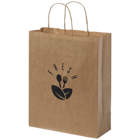 Sac papier Kraft personnalisable 25x32x11cm - MOYEN