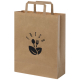 Sac personnalisable 25x32x11cm en papier Kraft - MOYEN