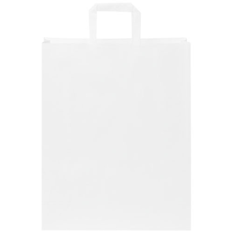 Sac Kraft personnalisable 32x40x12cm poignées plates - GRAND