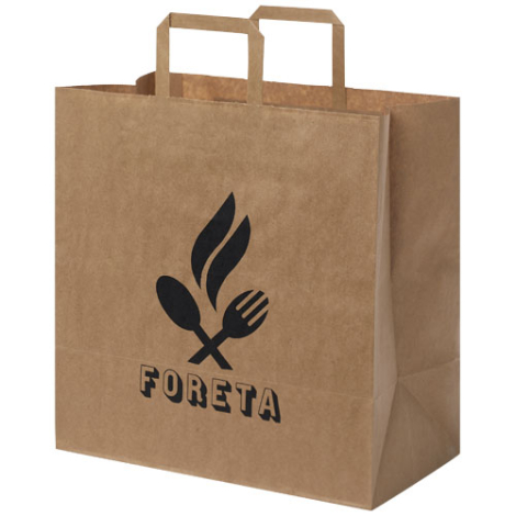 Sac publicitaire en papier Kraft 34x35x20cm - XL