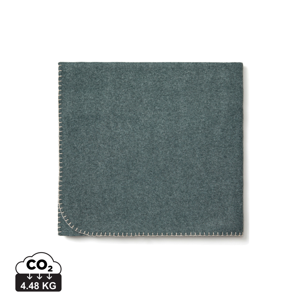 Plaid fibres recyclée personnalisable Bilton VINGA Vert