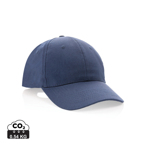 Casquette 6 pans coton recyclé 190 g personnalisée Impact