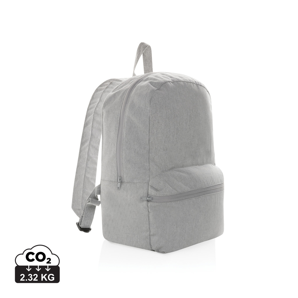 Sac à dos toile recyclée 285g à personnaliser Impact Gris