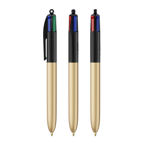 Stylo personnalisé BIC® 4 Couleurs Glacé avec Lanyard