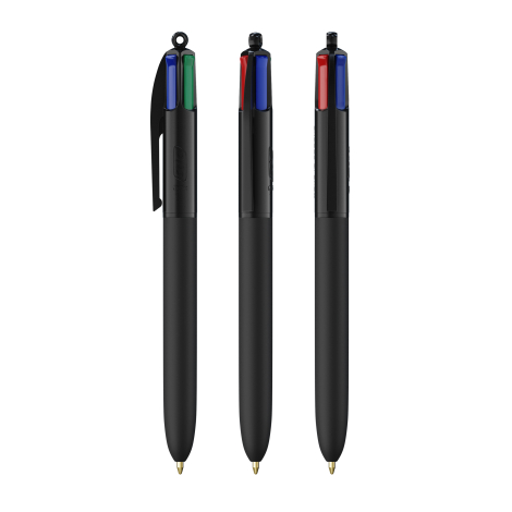 Stylo BIC® 4 Couleurs Soft personnalisé avec Lanyard