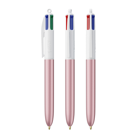 Stylo personnalisé BIC® 4 Couleurs Glacé avec Lanyard