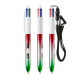 Stylo 4 couleurs personnalisé avec lanyard BIC® Flags Collection