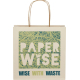Sac kraft promotionnel résidus agricoles 24x24x9 cm