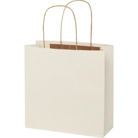 Sac kraft promotionnel résidus agricoles 24x24x9 cm