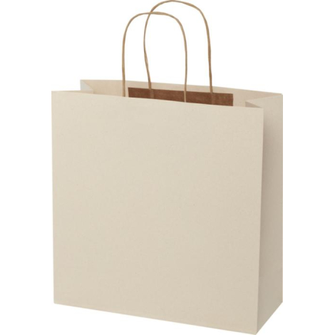 Sac publicitaire XL en papier résidus agricoles 31x31x12 cm