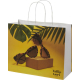 Sac recyclable en papier Kraft à personnaliser 31x12x25 cm