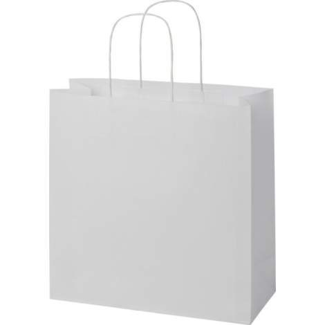 Sac XL publicitaire recyclable en papier Kraft 31x12x31 cm