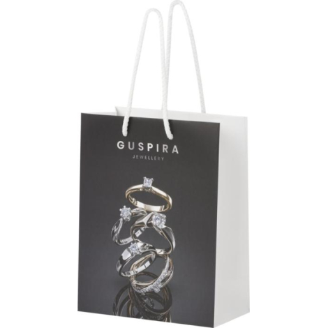 Sac papier recyclable personnalisable moyen modèle 18x23x9 cm
