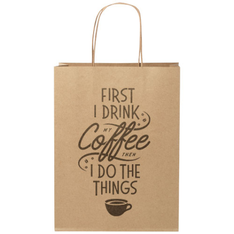 Sac personnalisable en papier Kraft taille moyenne 24x32x9 cm
