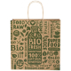 Sac XL publicitaire recyclable en papier Kraft 31x12x31 cm