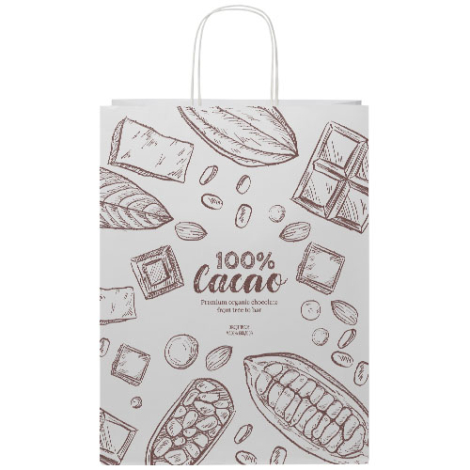 Sac papier Kraft XXL à personaliser 31x12x41 cm