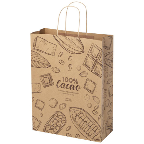 Sac papier Kraft XXL à personaliser 31x12x41 cm