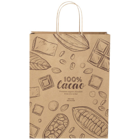 Sac papier Kraft XXL à personaliser 31x12x41 cm