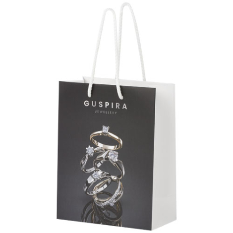 Sac papier recyclable personnalisable moyen modèle 18x23x9 cm