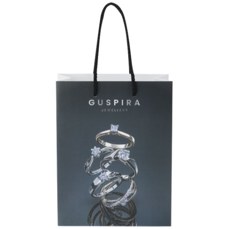 Sac papier recyclable personnalisable moyen modèle 18x23x9 cm