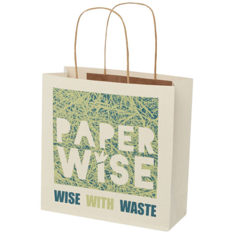 Sac kraft promotionnel résidus agricoles 24x24x9 cm