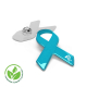 Pin's en plastique recyclé personnalisable Ribbon