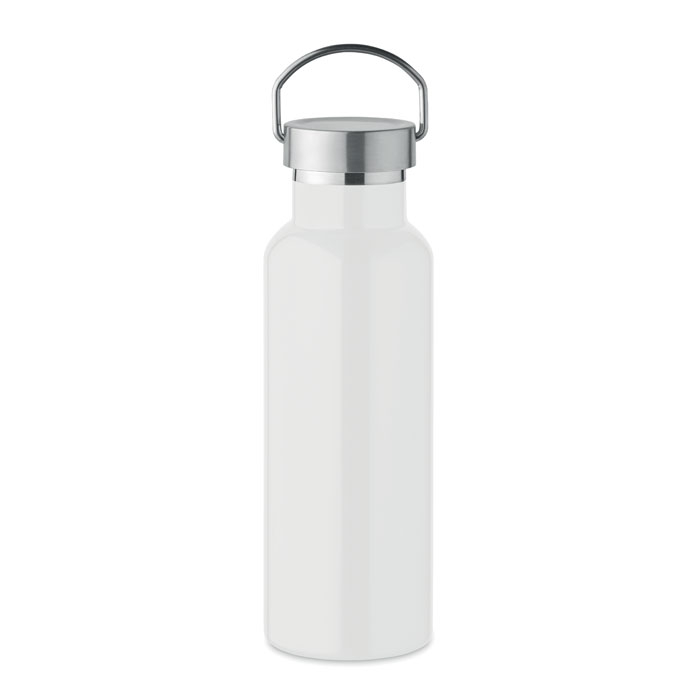 Gourde inox recyclé 500ml promotionnelle FLORENCE Blanc