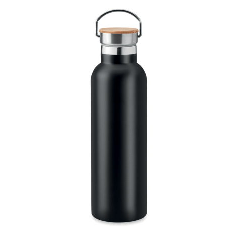 Bouteille inox et bambou publicitaire 750ml HELSINKI MED