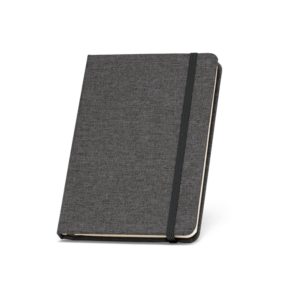 Carnet A5 en PET recyclé publicitaire BOYD Noir