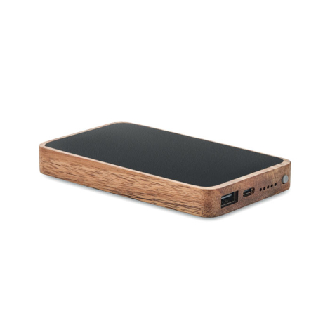 Batterie 4000 mAh personnalisable en acacia ACAPOW