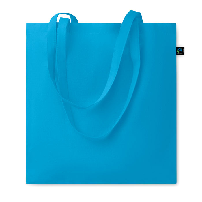 Sac shopping publicitaire coton Fairtrade 140gr OSOLE COLOUR Turquoise