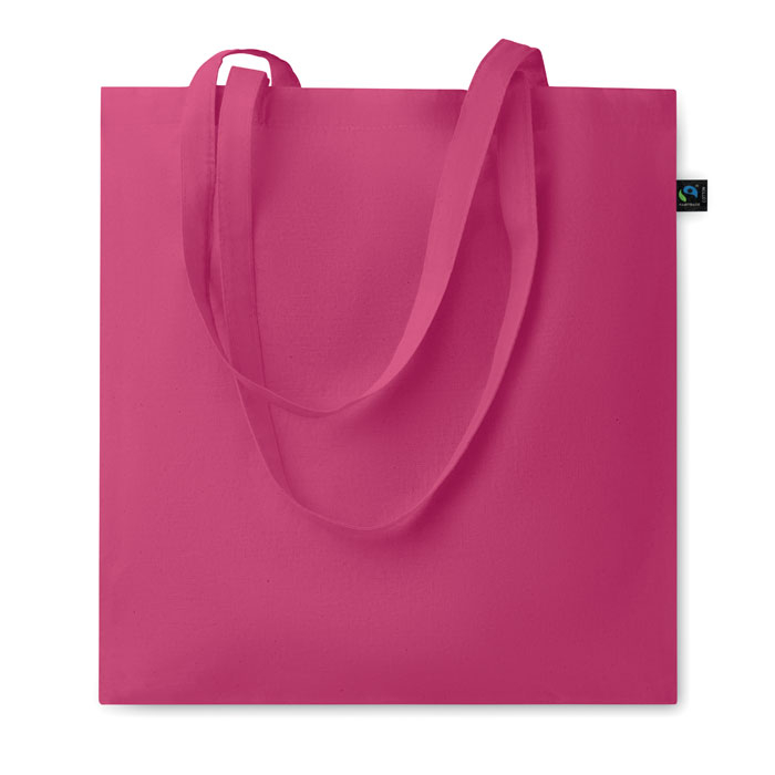 Sac shopping publicitaire coton Fairtrade 140gr OSOLE COLOUR Fuchsia