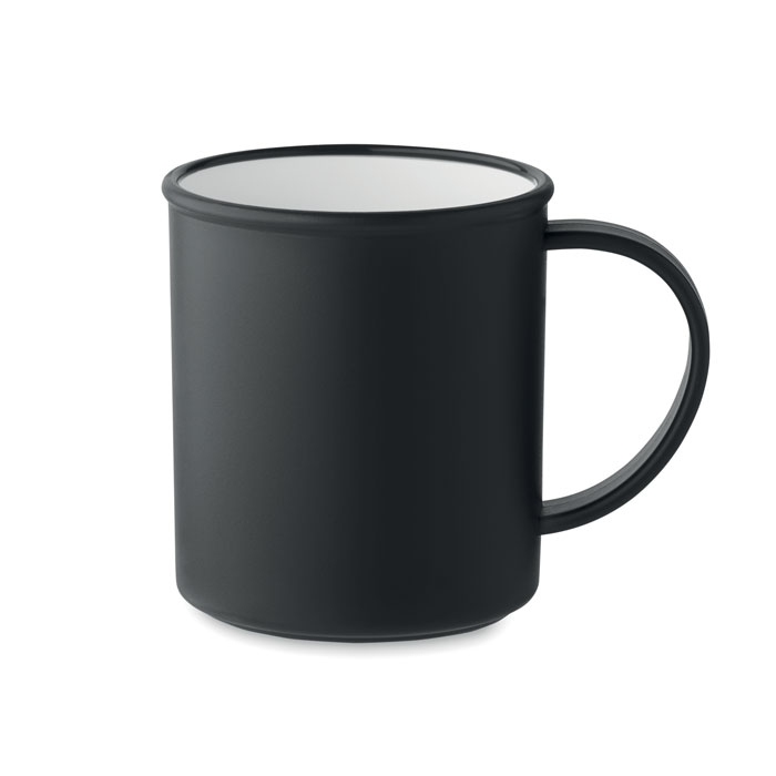 Mug en plastique recyclé 300 ml personnalisable ALAS Noir