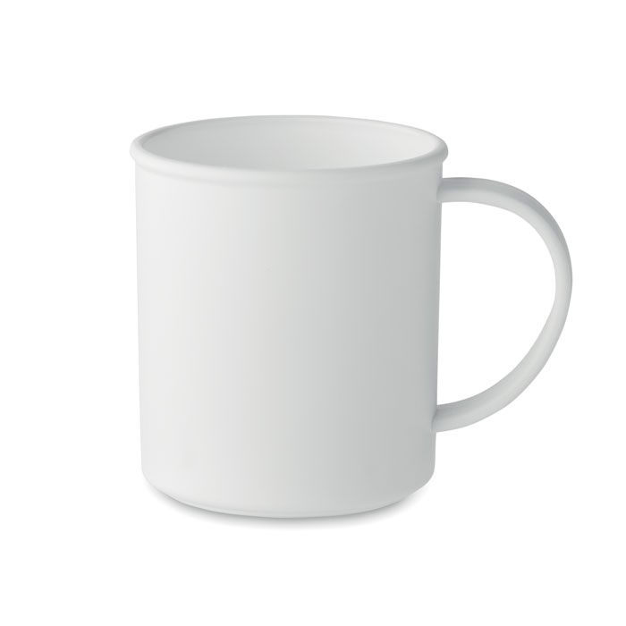 Mug en plastique recyclé 300 ml personnalisable ALAS Blanc