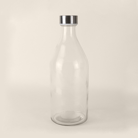 Bouteille à personnaliser en verre 1 L - Minéral