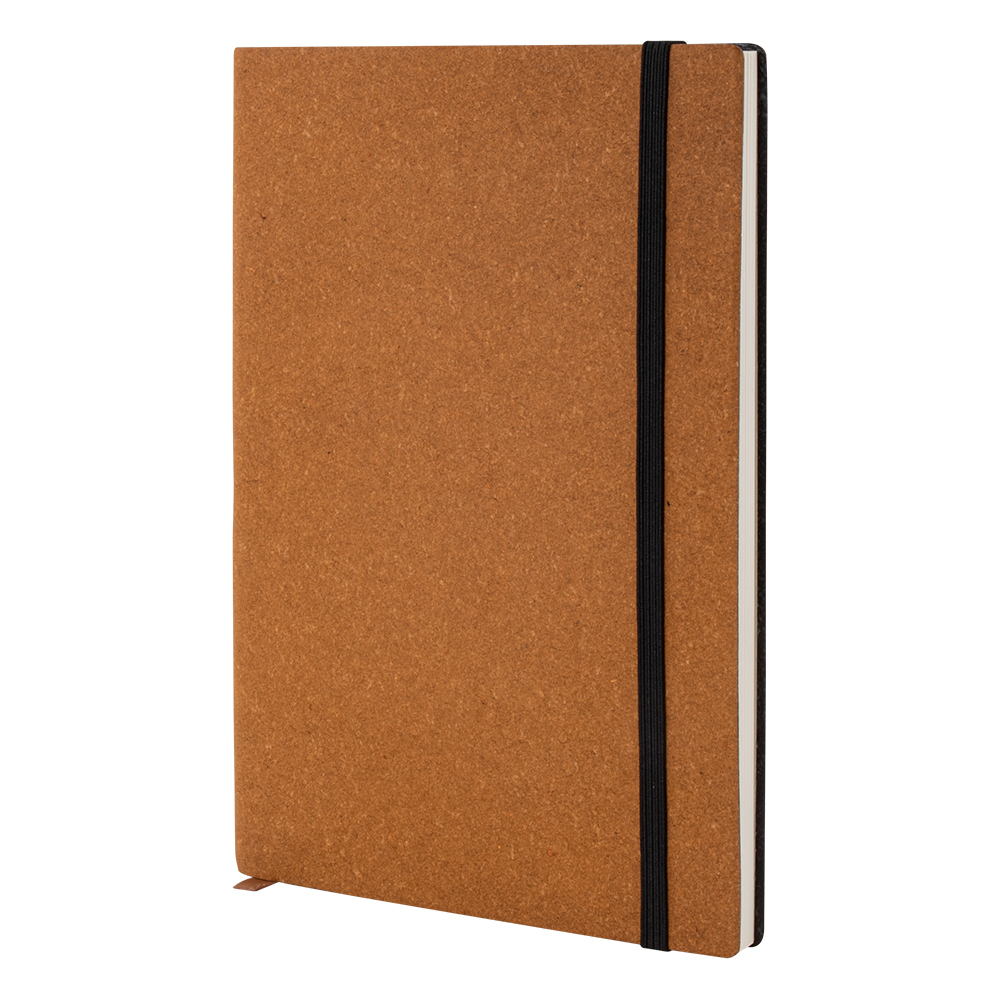 Carnet personnalisable en cuir recyclé - Nale Marron