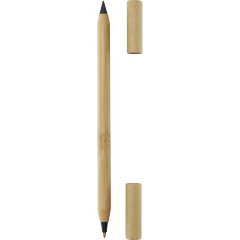 Stylo personnalisable duo bambou encre noire Samambu