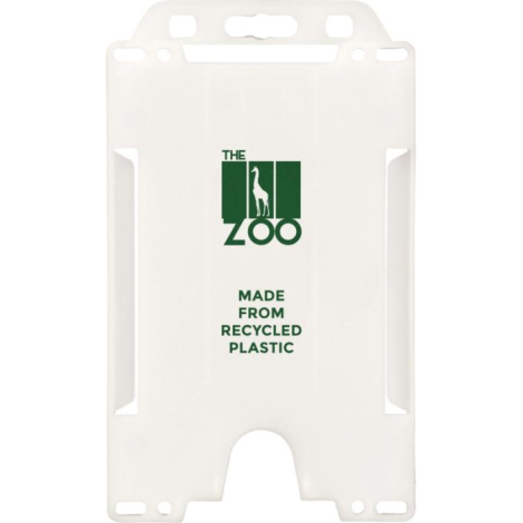 Porte-badge en plastique recyclé à personnaliser Pierre